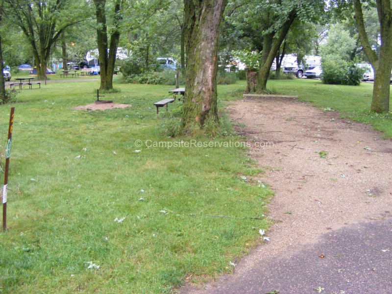 Campsite 26 in Blue Mounds State Park Campground at Blue Mounds State